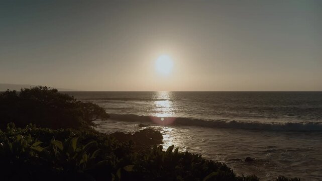 Before sunset at Mokapu Beach Park. Wailea Beach Paths, South Maui, Hawaii. Andaz Maui at Wailea Resort