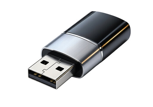 USB Flash Drive with Metallic Finish.
