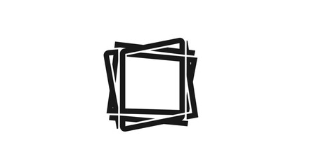 Geometric Black Frame.