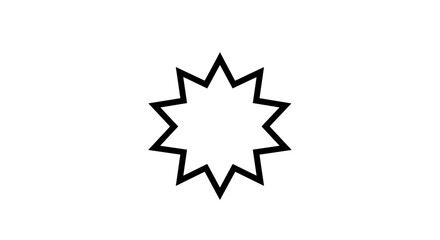 Simple Star Shape Icon.
