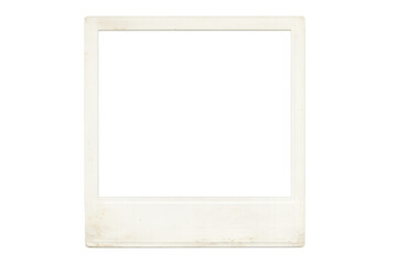 Fototapeta premium Vintage instant film frame with blank space and aged borders for nostalgic memories composition