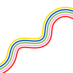 Retro Groovy Lined Illustration