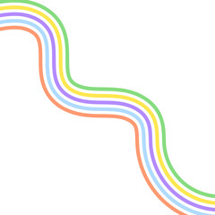 Retro Groovy Lined Illustration