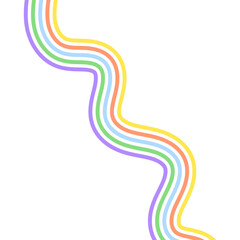 Retro Groovy Lined Illustration