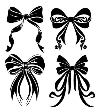 drawing Ribbin illustrations design for templates.