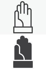 Obraz premium Handshake agreement icon set in different style. Line, outline and solid icon versions, editable stroke vector sign and symbol. Agreement icon.