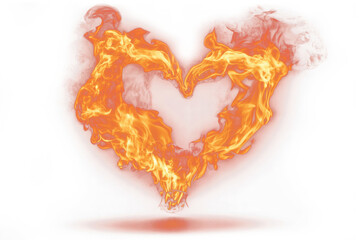 A captivating Flaming heart created from vibrant Fire heart flames, serving as a powerful Love symbol of Burning love and Passionate flame against a dark, textured background.
