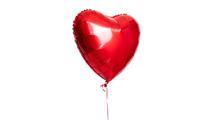 valentine heart balloon isolated on transparent background © Hanna