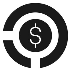 Unit Cost Glyph Icon