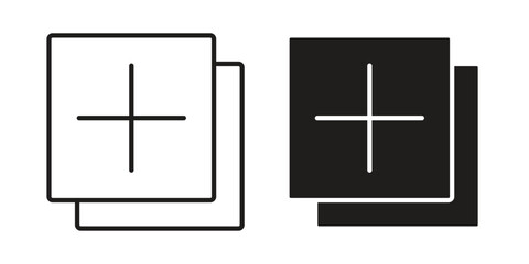 Fototapeta premium Add apps icon vector. EPS 10 editable vector bundle