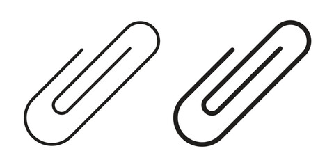 Obraz premium Attachment clip icon vector. EPS 10 editable vector bundle