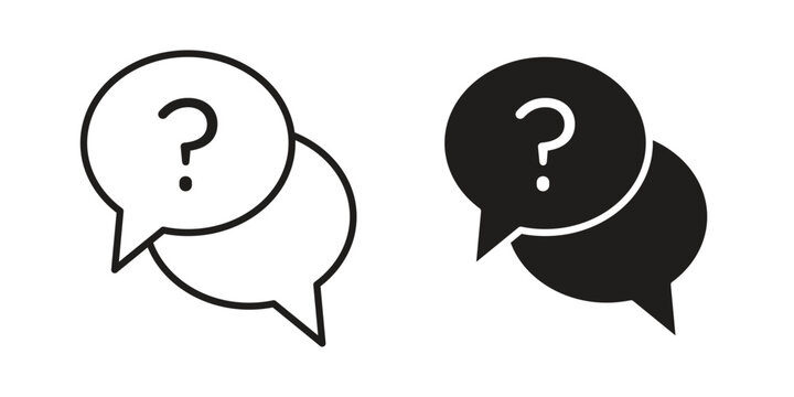 Comment question icon vector. EPS 10 editable vector bundle