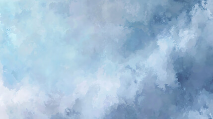 Obraz premium Moody Blue and Grey Watercolor Cloud Texture Background
