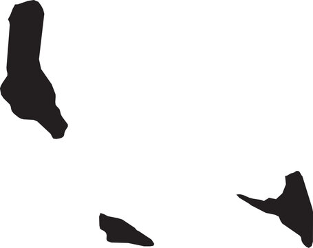 Comoros Silhouette Map Vector Transparent Background Vector