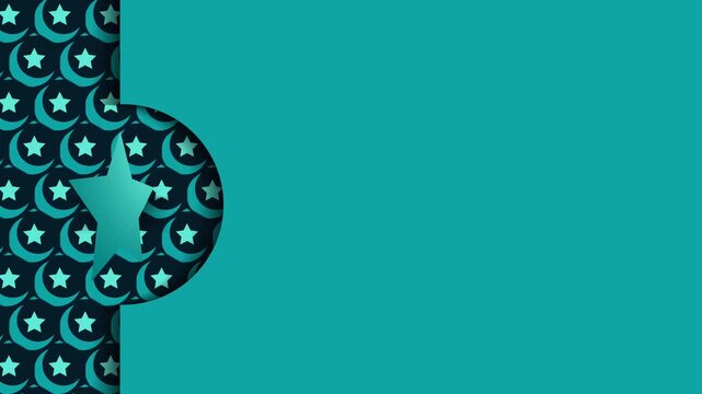Ramadan background template with moon star pattern decoration Holy Islamic