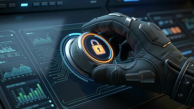 Cybersecurity data protection with ai identifies real time threat breach risks prevents data leakage using advanced detection and secure control interface for risk management