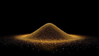 A deserted road stretches through a foggy landscape on a rainy night