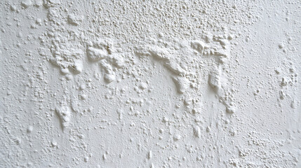 Obraz premium Textured White Wall Surface with Peeling Paint and Bubbles