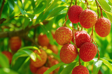 収穫前のライチ