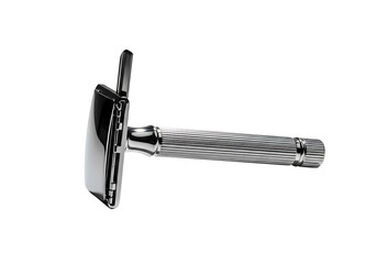 Safety Razor for Shaving Men Closeup.