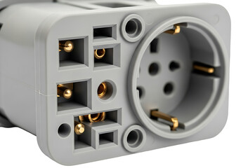 Industrial Electrical Plug with Gold Pins.