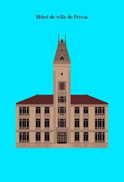 H&ocirc;tel de ville de Privas, France