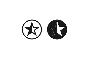 solid and outline icon of half star