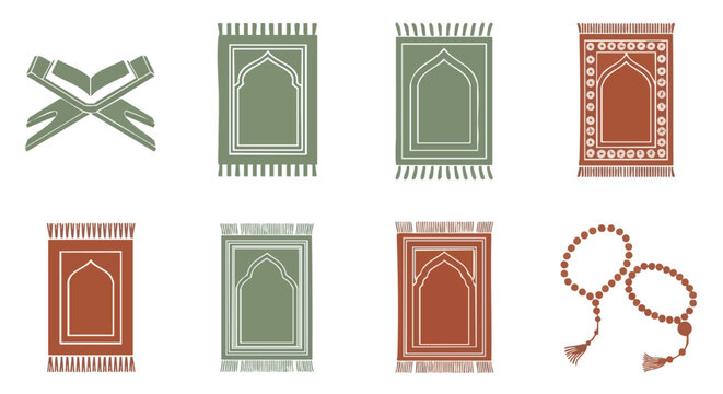 Sage Terracotta Ramadan Koran Icons