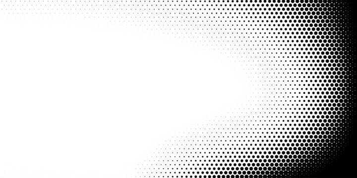 fun beautiful black and white shadow halftones retro pop art funky urban colorful comic book. Dotted halftone gradient texture. Vanishing polka dot background. Repeating dots gradation pattern backgro