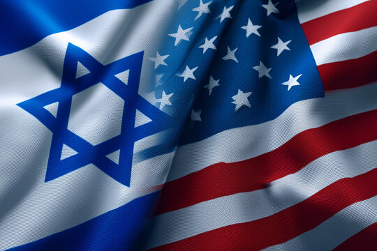 Israel US flags