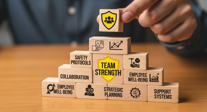 Building a strong foundation for success: the pyramid of team strength and core business values