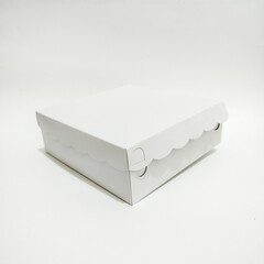 white rice box on a white background