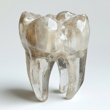 ooth isolated on a white background, simple and clean for medical uses.