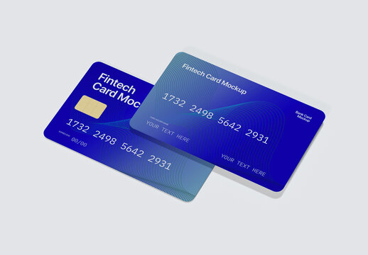 Financial Technology Card Mockup