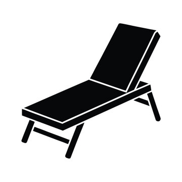 sunbed recliner icon