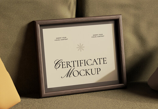 Official Certificate Mockup
