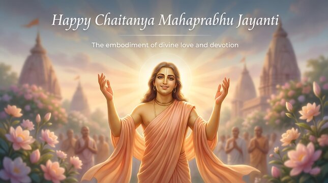 Chaitanya Mahaprabhu Jayanti celebration with divine love