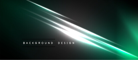 Dark background features bright diagonal lines. Gradient effect creates modern, sleek visual. Text reads background design.