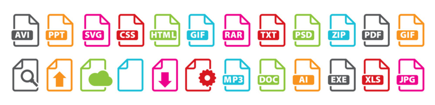 file icons vector