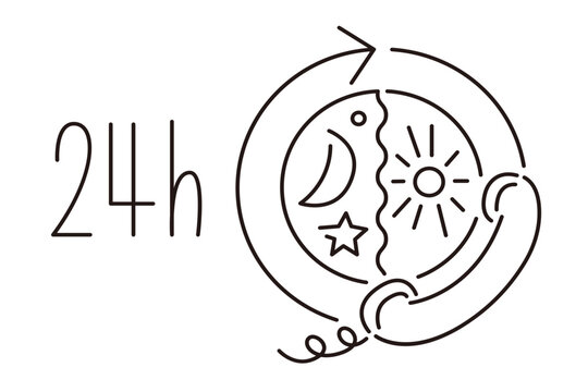 24時間受付中のイメージイラスト