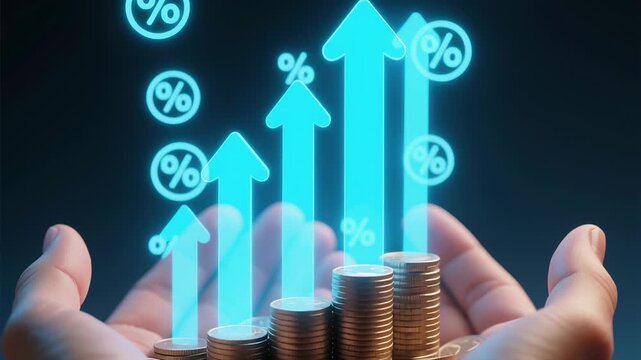 Interest rates and dividend growth impact global economy with inflation and recession risks affecting retirement fund compensation and financial stability for future retirement planning