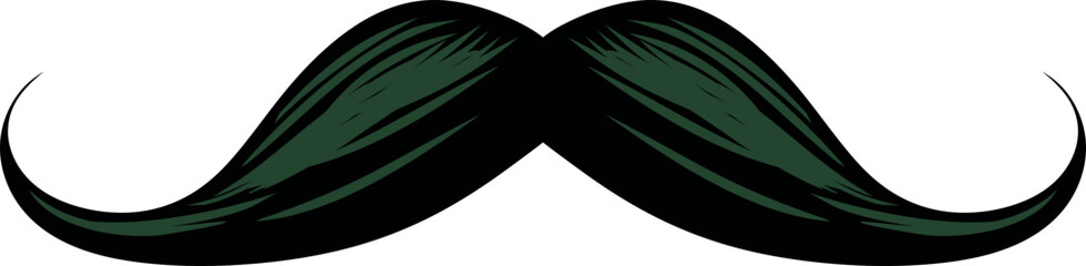 Handlebar Mustache Vector