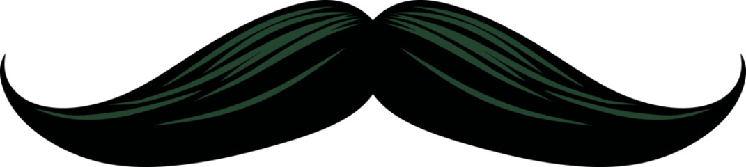 Handlebar Mustache Vector