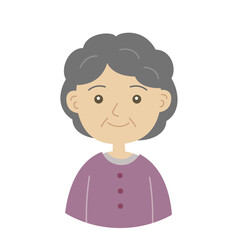 70代から90代ぐらいの女性のイラスト素朴な雰囲気