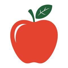 Fototapeta premium red apple vector illustration