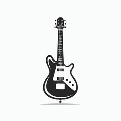 Fototapeta premium Electric guitar illustration with classic design, perfect for music and entertainment themes