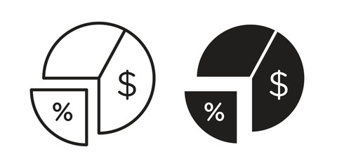Margin icon concept. Thin line symbol. Vector illustration isolated. Editable stroke.