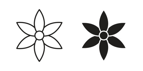Obraz premium Neroli icon concept. Thin line symbol. Vector illustration isolated. Editable stroke.