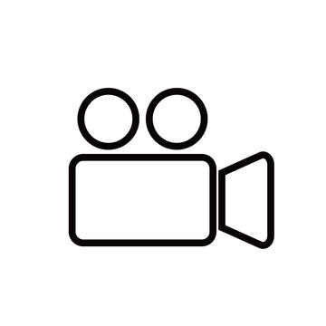 ビデオカメラ アイコン 枠線