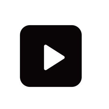 角丸 再生ボタン アイコン